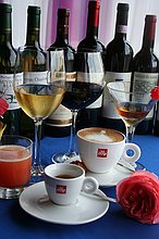 Drinks and food