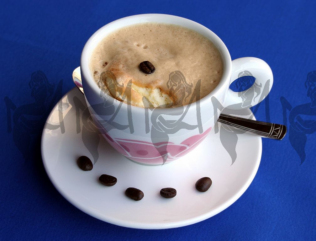 Affogato al caffe - icecream drowned in coffee