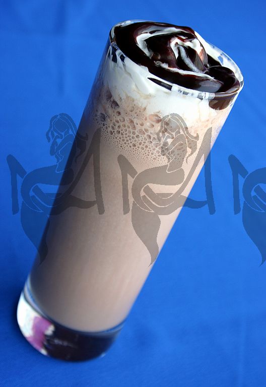 Frappe al cioccolato - chocolate icecream milkshake