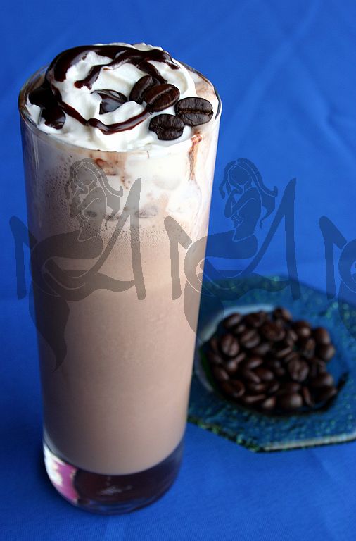 Frappe al caffe e cioccolato -  chocolate icecream and coffee milkshake